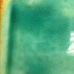 Jade crackle dinner plates